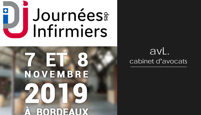 AVL AVOCATS sera présent lors des Journées des Infirmiers à Bordeaux les 7 et 8 novembre prochain.
